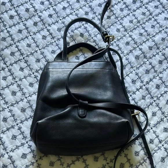 Coach Leather Backpack with Gold Buckle - Picture 2 of 14